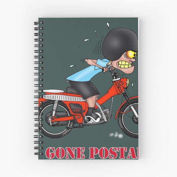 Artikelvorschau, GONE POSTAL HONDA POSTIE BIKE MOTORRAD VERSION 2 entworfen und verkauft von squigglemonkey.