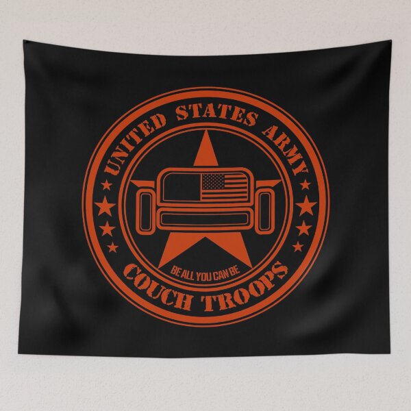 Item preview, Couch Troops US Army (Red) designed and sold by helenacooper.