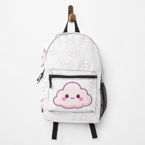 Item preview, Cute Smiling Pink Cloud | Pastel Kawaii Illustration designed and sold by lunadesignsmoon.