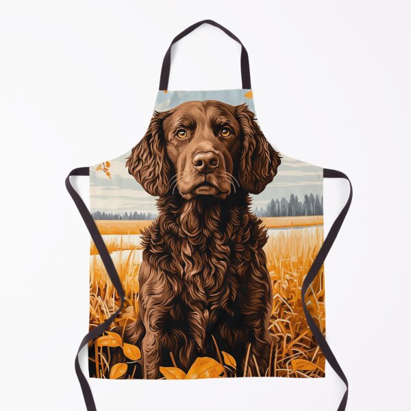 Item preview, Curly-coated Retriever in autumn field designed and sold by PetsArt.