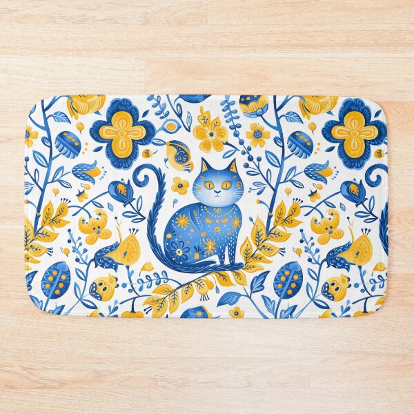 Item preview, Magic Ukrainian Cat Funny Floral Vintage Ukraine Pattern designed and sold by SecretDicer.