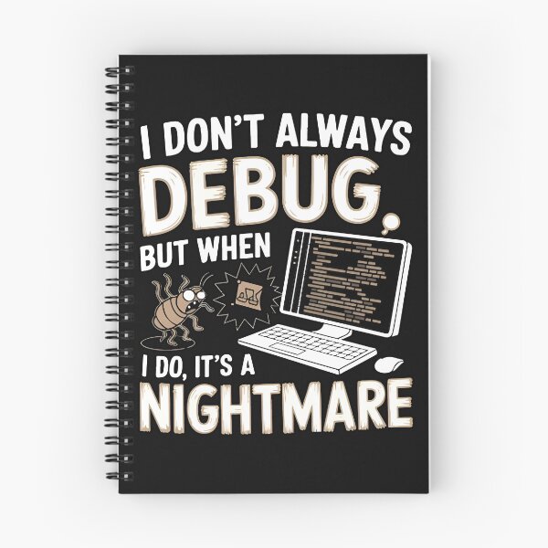 Item preview, I Don't Always Debug But When I Do It's A Nightmare Notch Style Programmer T-Shirt designed and sold by Zenith Design.