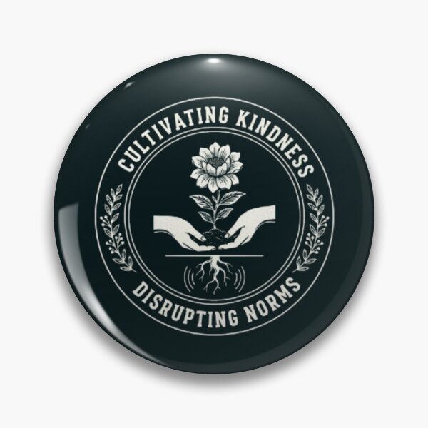 Item preview, Cultivating Kindness Disrupting Norms – Lotus Hands Line Art Circle Design designed and sold by Syrupulse.