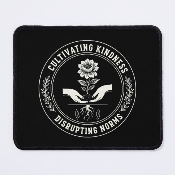 Item preview, Cultivating Kindness Disrupting Norms – Lotus Hands Line Art Circle Design designed and sold by Syrupulse.