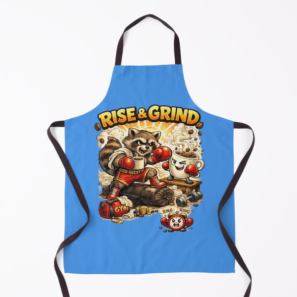 Item preview, Rise & Grind Raccoon Boxing designed and sold by vampbabe54.
