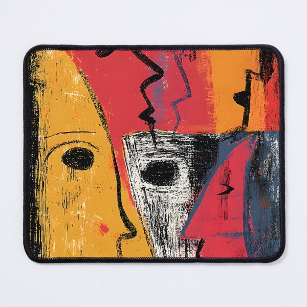 Item preview, Women's Day Vibrant Abstract Faces in Bold Colors with Prominent Typography designed and sold by OlfactoART Studio.