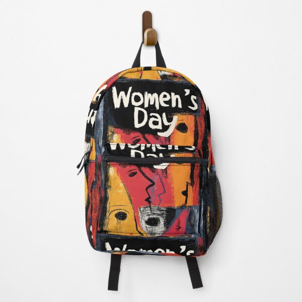 Item preview, Women's Day Vibrant Abstract Faces in Bold Colors with Prominent Typography designed and sold by OlfactoART Studio.
