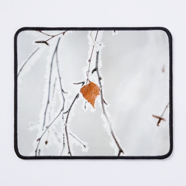 Item preview, Frosted Branch With a Lone Leaf designed and sold by katifinell.
