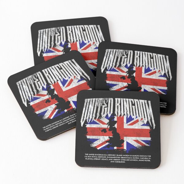 Item preview, United Kingdom Flag Map designed and sold by Ruinn Store.