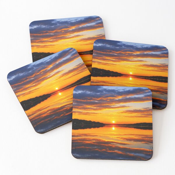 Item preview, Kawartha Lakes Ontario Golden Sunset Reflection designed and sold by scicilysimonee.