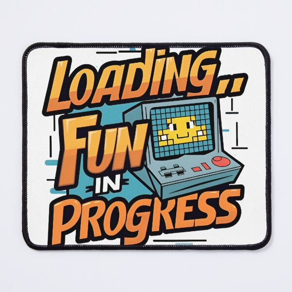Item preview, Loading Fun In Progress Funny Notch Style Programmer Humor T-Shirt designed and sold by Zenith Design.