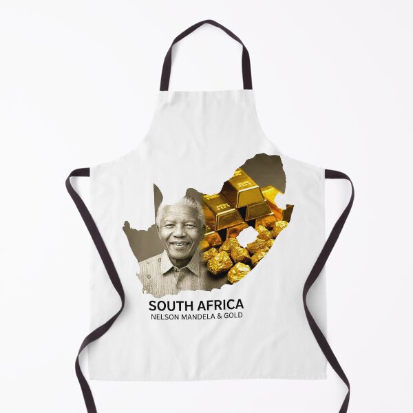 Item preview, South Africa Map Nelson Mandela and Gold Art designed and sold by AbulailArt.