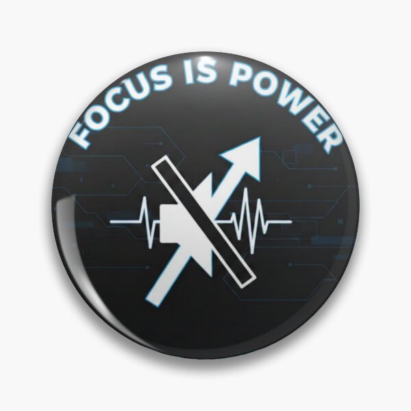 Item preview, Focus Is Power Deep Concentration Tech Sticker designed and sold by Scro-Ciob-Shop.