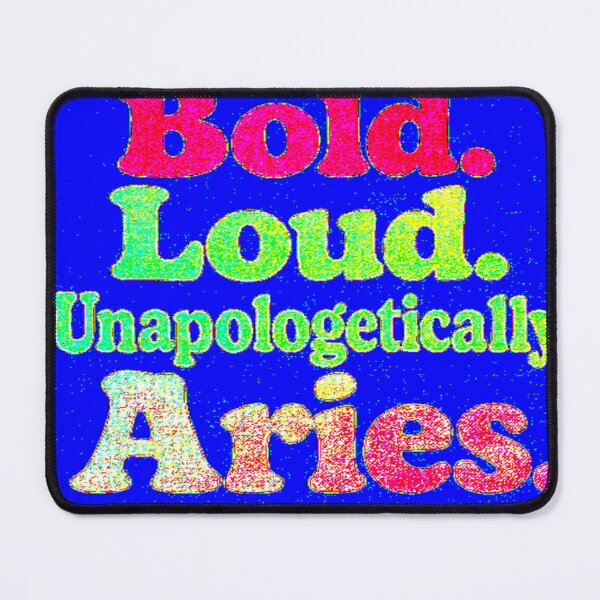Item preview, Aries and proud colorful typographical zodiac design designed and sold by SmashingDeals.