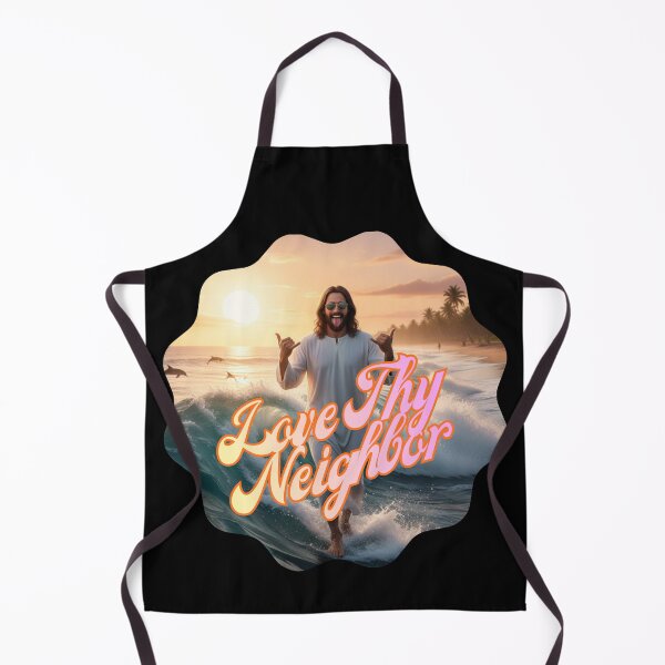 Item preview, LOVE THY NEIGHBOR DUDE ~ Hang Loose Jesus Medallion designed and sold by TheLastGarden.