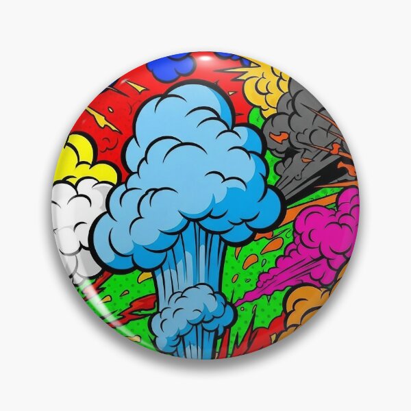 Item preview, Pop Art Comic Book Explosions Pattern designed and sold by Pixel-Perfecto.