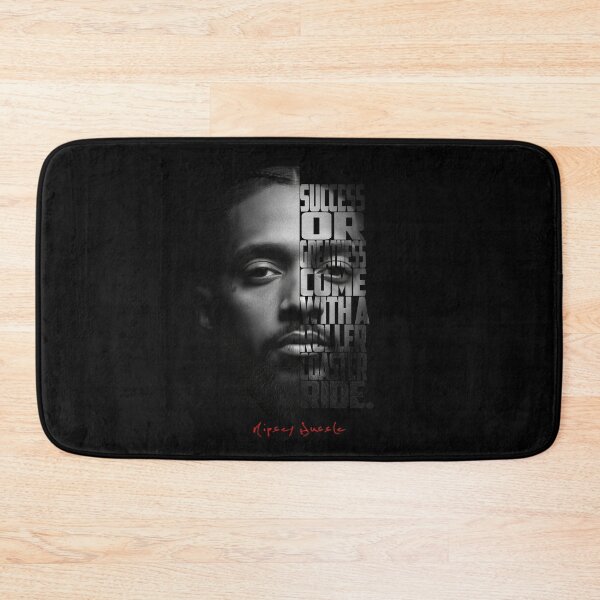 Item preview, Nipsey Hussle Split Face Quote Poster designed and sold by Enea Kelo.