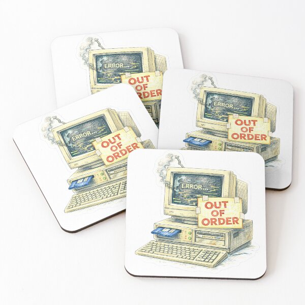 Item preview, Out of Order Floppy Disk Computer – Retro PC Sticker designed and sold by Felixuss.