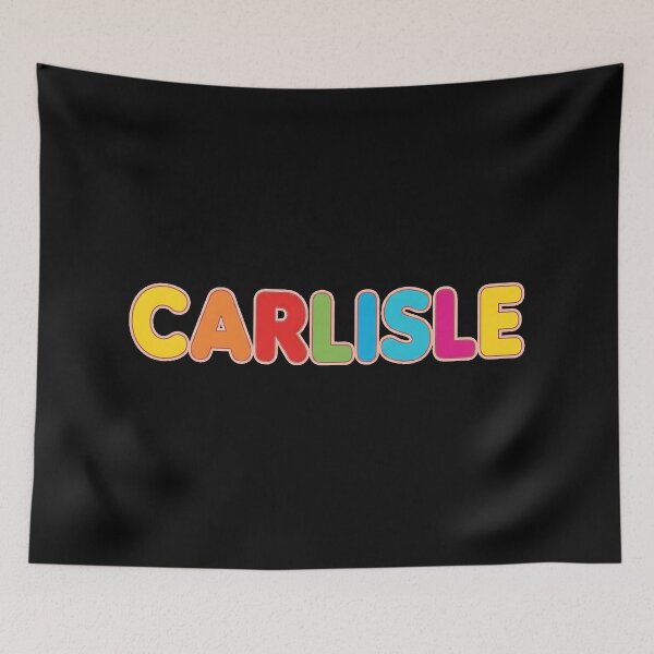 Item preview, ❤️ Carlisle Personalized Name Wavy Retro Shirt, Coffee Mug, Sticker Gift designed and sold by HelixPedia.