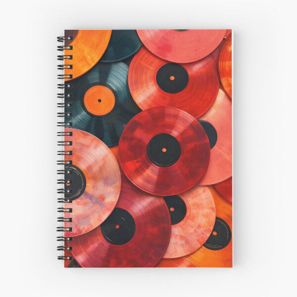 Item preview, Colorful Vinyl Records Collection Flat Lay designed and sold by Cine8.