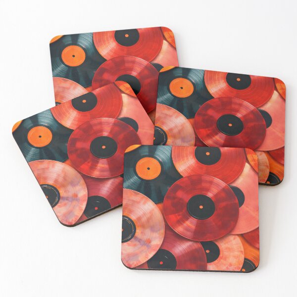 Item preview, Colorful Vinyl Records Collection Flat Lay designed and sold by Cine8.