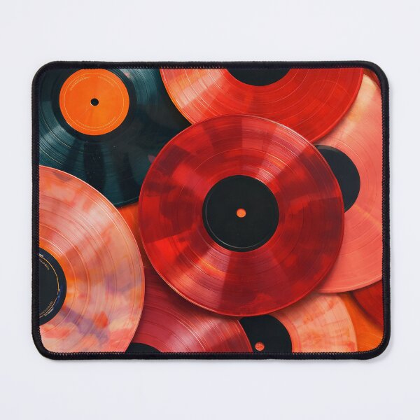 Item preview, Colorful Vinyl Records Collection Flat Lay designed and sold by Cine8.