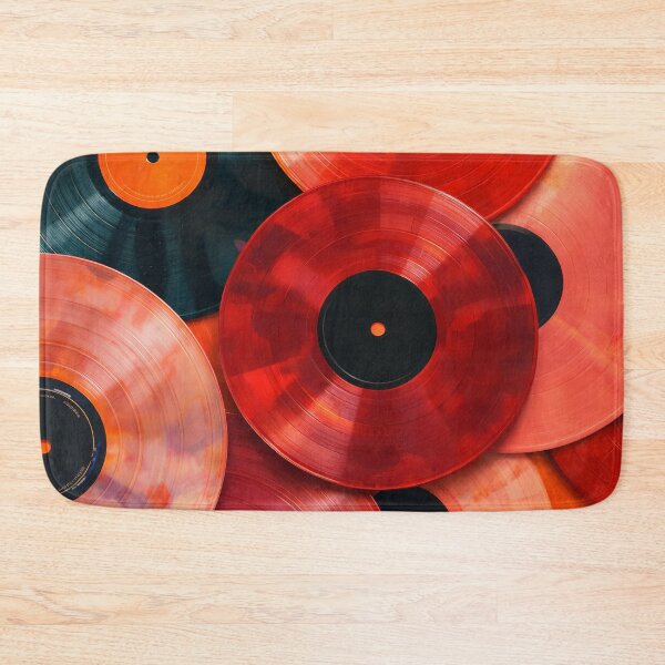 Item preview, Colorful Vinyl Records Collection Flat Lay designed and sold by Cine8.