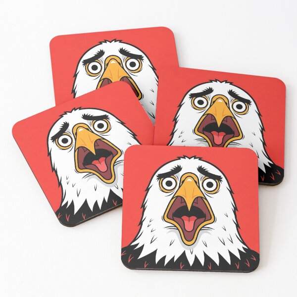 Item preview, Screaming Bald Eagle | Funny Meme Cartoon designed and sold by Pixel-Perfecto.