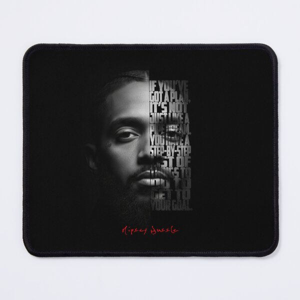 Item preview, Nipsey Hussle Split Face Quote Poster designed and sold by Enea Kelo.