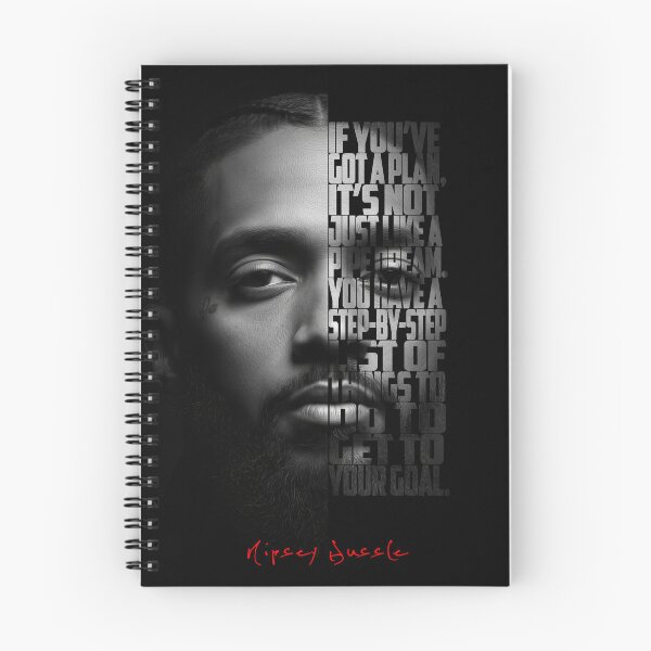 Item preview, Nipsey Hussle Split Face Quote Poster designed and sold by Enea Kelo.
