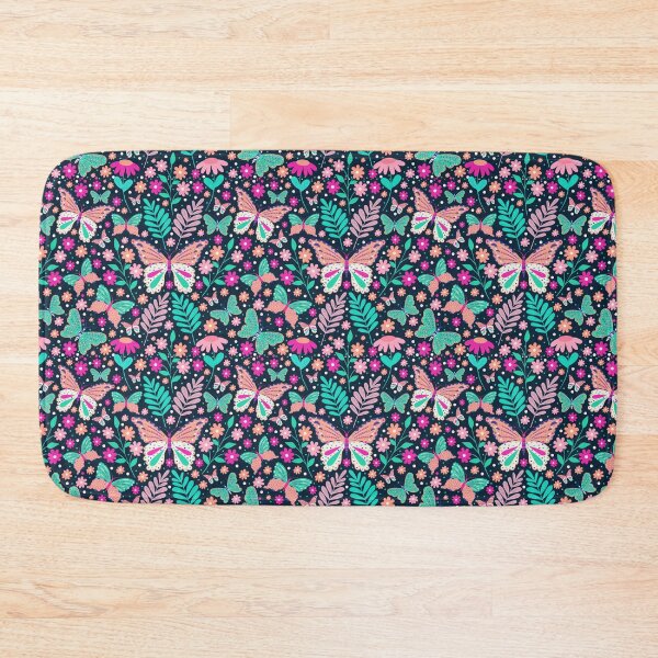 Item preview, Butterflies Vivid Floral pattern  designed and sold by augustinet.