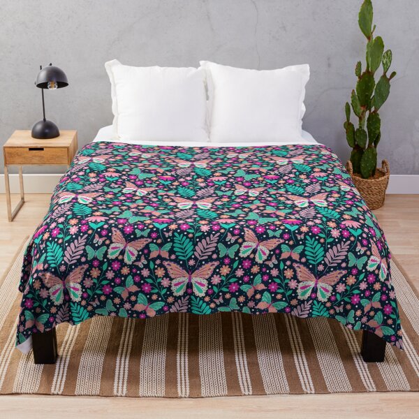 Item preview, Butterflies Vivid Floral pattern designed and sold by augustinet.