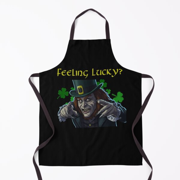 Item preview, Feeling lucky leprechaun movie, horror Tshirt, St. Patrick’s Day horror movie designed and sold by GeekRagz.