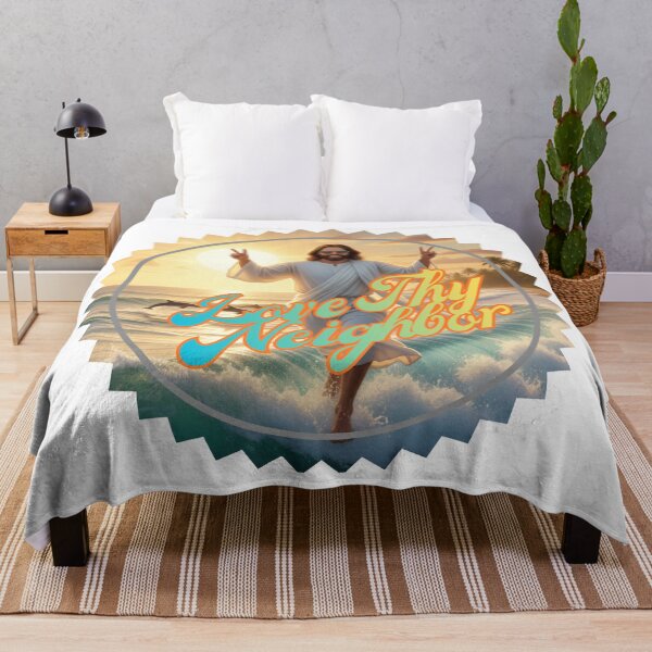 Item preview, LOVE THY NEIGHBOR BABY ~ Peace Jesus Sunburst designed and sold by TheLastGarden.