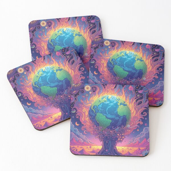 Item preview, Cosmic Worldtree Psychedelic Earth designed and sold by Starsleuth.