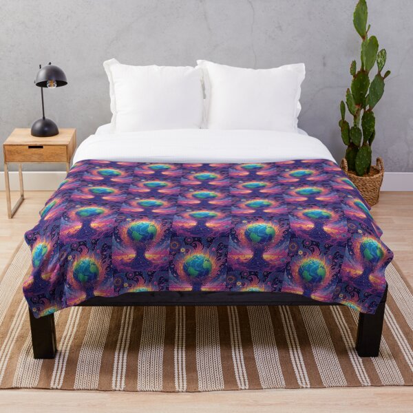 Item preview, Cosmic Worldtree Psychedelic Earth designed and sold by Starsleuth.