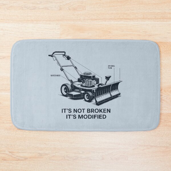 Item preview, Winter Mode Lawn Mower Optional Plow Funny Modification Design designed and sold by SplashTastic.