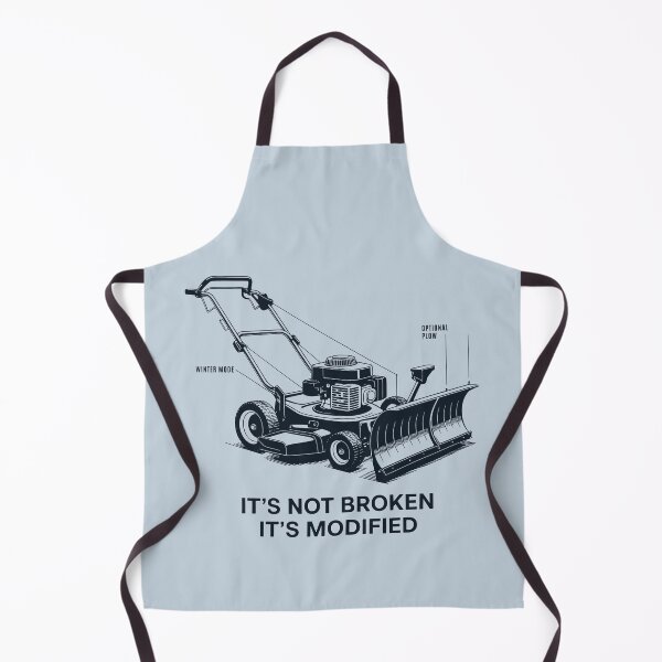 Item preview, Winter Mode Lawn Mower Optional Plow Funny Modification Design designed and sold by SplashTastic.