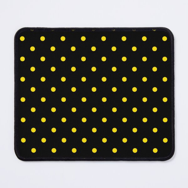 Item preview, Vivid Yellow Polkadots On Black designed and sold by POLKAIWERX.