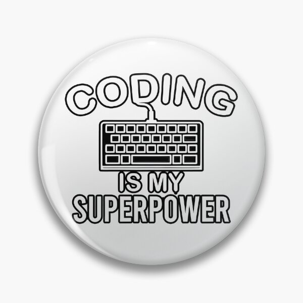 Item preview, Coding Is My Superpower Funny Notch Style Programmer Hero T-Shirt designed and sold by Zenith Design.