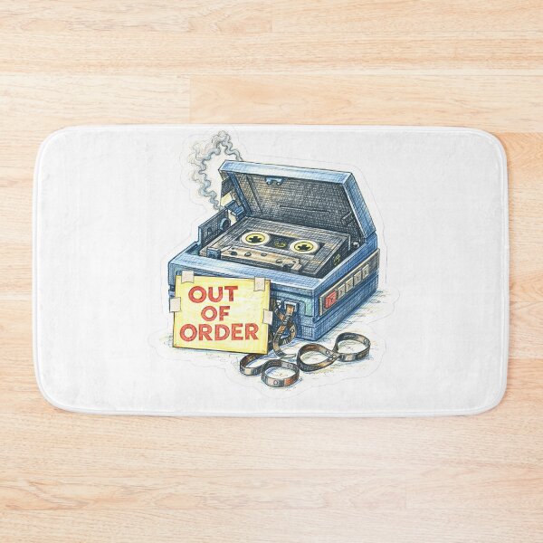 Item preview, Out of Order Cassette Player – Retro Music Sticker designed and sold by Felixuss.