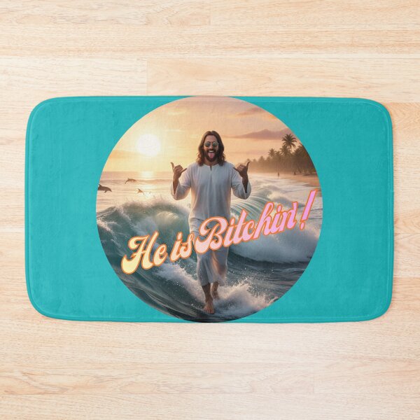 Item preview, HE IS BITCHIN'! ~ Hang Loose Jesus Circle ~ HAPPY EASTER! designed and sold by TheLastGarden.