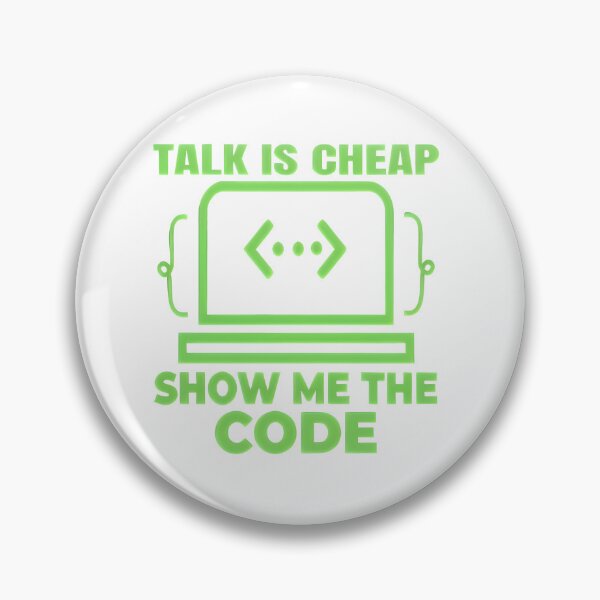 Item preview, Talk Is Cheap Show Me The Code Linus Torvalds Notch Style Programmer T-Shirt designed and sold by Zenith Design.
