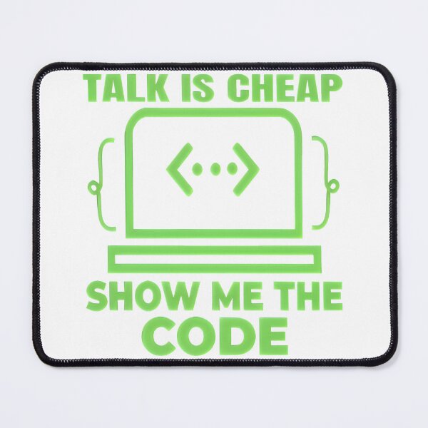 Item preview, Talk Is Cheap Show Me The Code Linus Torvalds Notch Style Programmer T-Shirt designed and sold by Zenith Design.