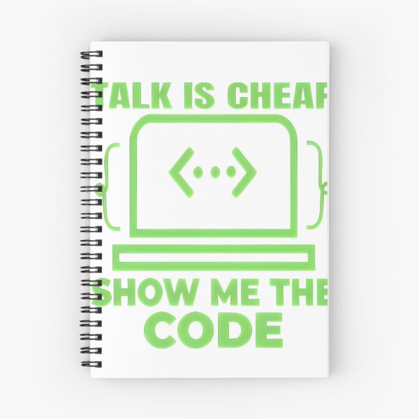 Item preview, Talk Is Cheap Show Me The Code Linus Torvalds Notch Style Programmer T-Shirt designed and sold by Zenith Design.