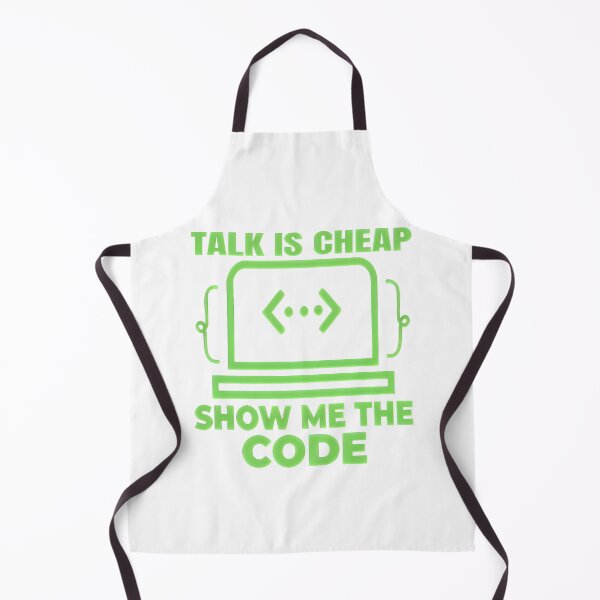 Item preview, Talk Is Cheap Show Me The Code Linus Torvalds Notch Style Programmer T-Shirt designed and sold by Zenith Design.