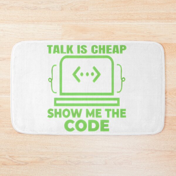 Item preview, Talk Is Cheap Show Me The Code Linus Torvalds Notch Style Programmer T-Shirt designed and sold by Zenith Design.