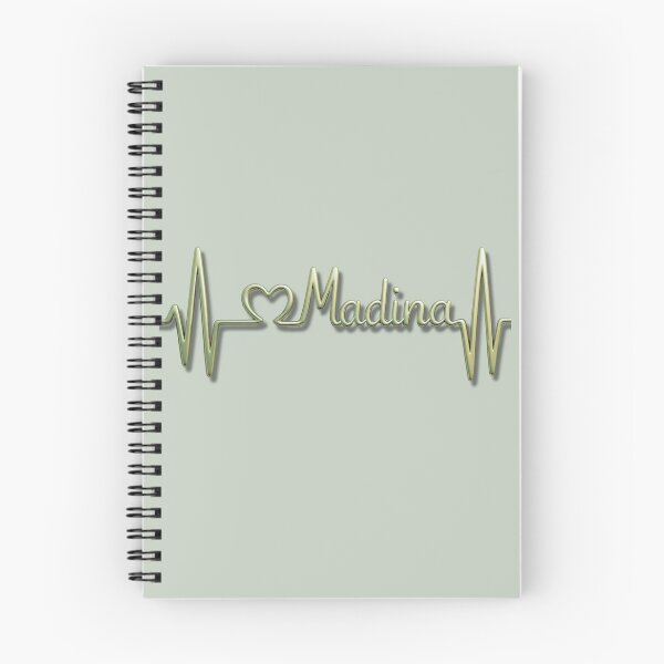 Item preview, Madina Heartbeat Line (V.7) – Islamic City Love Typography Design designed and sold by D-Islamic.