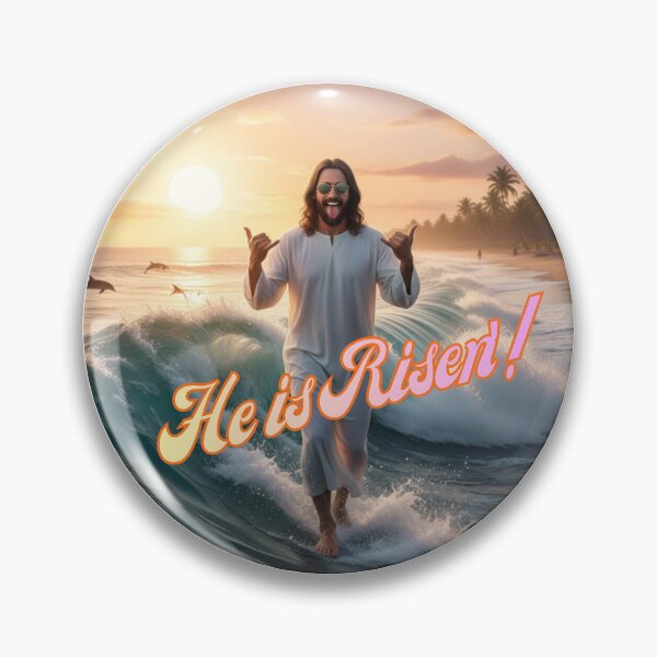 Item preview, HE IS RISEN'! ~ Hang Loose Jesus Circle ~ HAPPY EASTER! designed and sold by TheLastGarden.