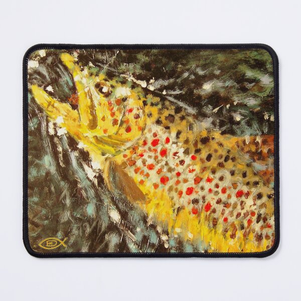 Item preview, Brown Trout Coming to Net designed and sold by fishinjonny.